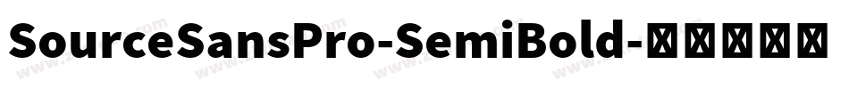 SourceSansPro-SemiBold字体转换