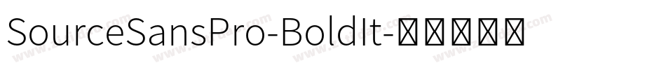 SourceSansPro-BoldIt字体转换