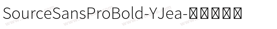 SourceSansProBold-YJea字体转换