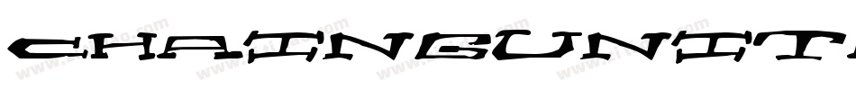 ChaingunItalic-7714字体转换