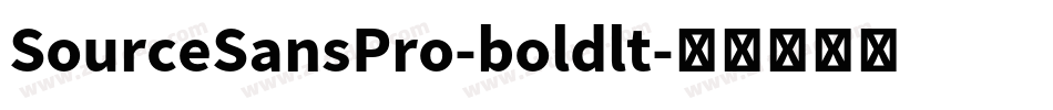 SourceSansPro-boldlt字体转换