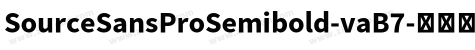 SourceSansProSemibold-vaB7字体转换