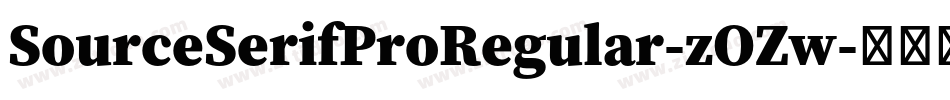 SourceSerifProRegular-zOZw字体转换