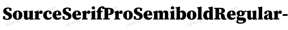 SourceSerifProSemiboldRegular-5xAZ字体转换