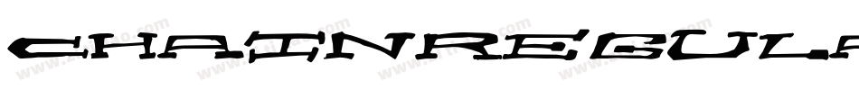 Chainregular-Wyo4字体转换