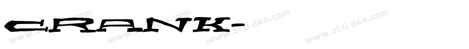 Crank字体转换