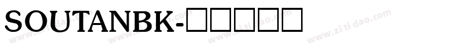 SOUTANBK字体转换