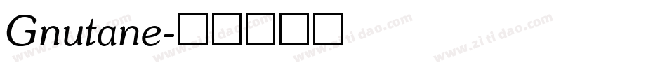 Gnutane字体转换