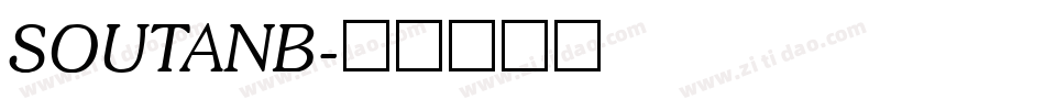 SOUTANB字体转换