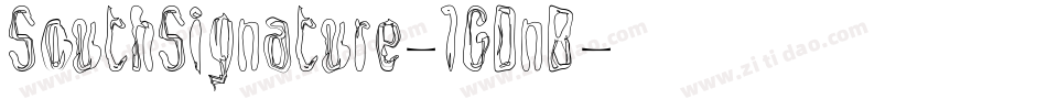 SouthSignature-1GDnB字体转换