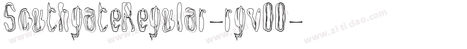 SouthgateRegular-rgvOO字体转换