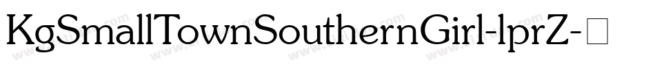 KgSmallTownSouthernGirl-lprZ字体转换