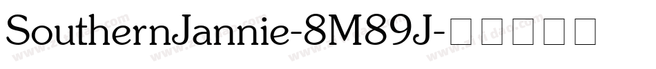 SouthernJannie-8M89J字体转换
