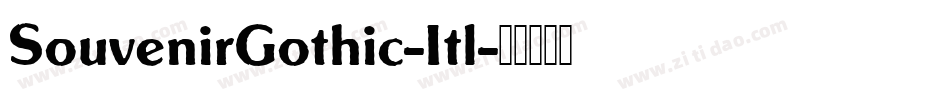 SouvenirGothic-Itl字体转换