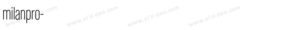 milanpro字体转换