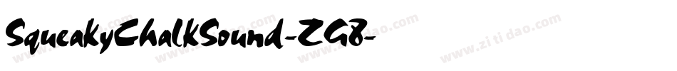 SqueakyChalkSound-ZG8字体转换