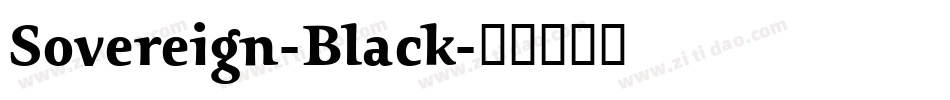 Sovereign-Black字体转换