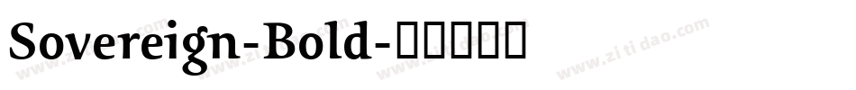 Sovereign-Bold字体转换
