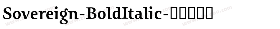 Sovereign-BoldItalic字体转换