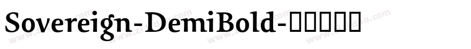 Sovereign-DemiBold字体转换