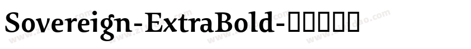 Sovereign-ExtraBold字体转换