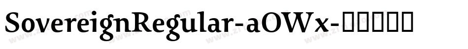 SovereignRegular-aOWx字体转换