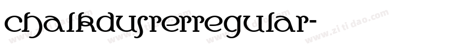 chalkdusrerregular字体转换