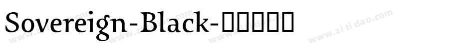 Sovereign-Black字体转换