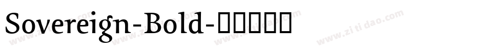 Sovereign-Bold字体转换