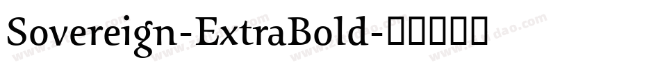 Sovereign-ExtraBold字体转换