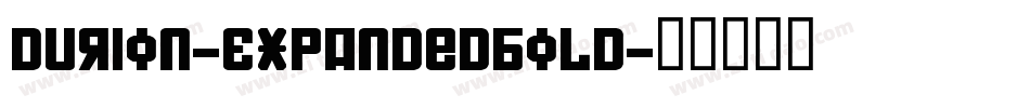 Durion-ExpandedBold字体转换
