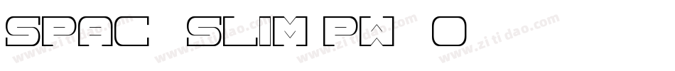 Spac3Slim-pW5O字体转换