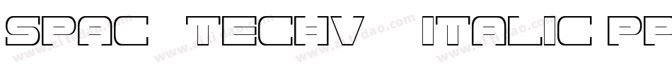 Spac3Techv17Italic-pPLa字体转换