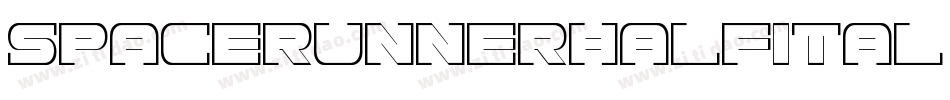 spacerunnerhalfital字体转换
