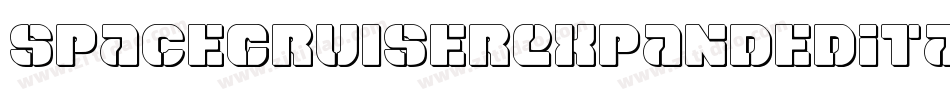 SpaceCruiserExpandedItalic-zaG1字体转换 SpaceCruiserExpandedItalic-zaG1字体转换