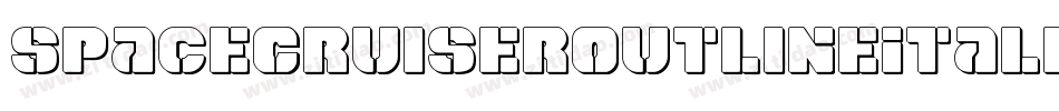 SpaceCruiserOutlineItalic-n7EM字体转换 SpaceCruiserOutlineItalic-n7EM字体转换