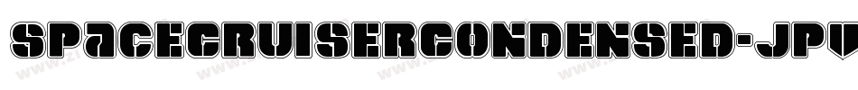 SpaceCruiserCondensed-JPVB字体转换