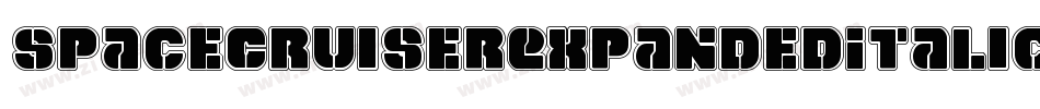 SpaceCruiserExpandedItalic-zaG1字体转换 SpaceCruiserExpandedItalic-zaG1字体转换