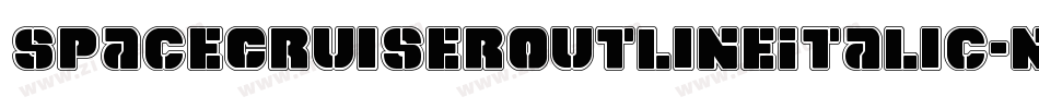 SpaceCruiserOutlineItalic-n7EM字体转换 SpaceCruiserOutlineItalic-n7EM字体转换