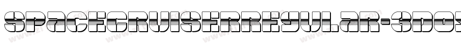 SpaceCruiserRegular-3D0X字体转换 SpaceCruiserRegular-3D0X字体转换
