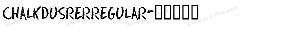chalkdusrerregular字体转换