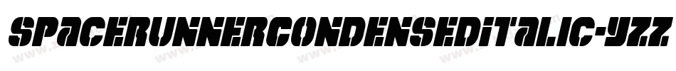 SpaceRunnerCondensedItalic-Yzz8j字体转换