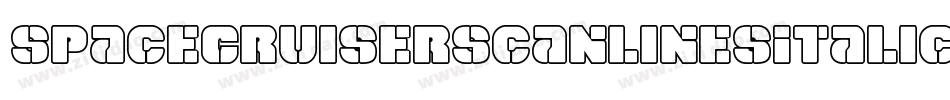SpaceCruiserScanlinesItalic-RWoM字体转换 SpaceCruiserScanlinesItalic-RWoM字体转换