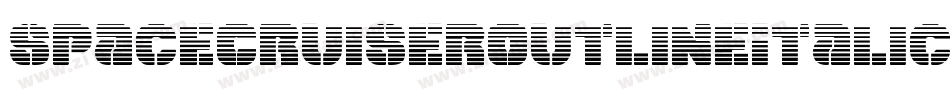 SpaceCruiserOutlineItalic-n7EM字体转换 SpaceCruiserOutlineItalic-n7EM字体转换