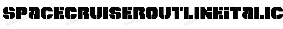 SpaceCruiserOutlineItalic-n7EM字体转换 SpaceCruiserOutlineItalic-n7EM字体转换