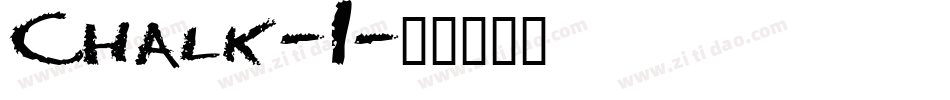 Chalk-1字体转换
