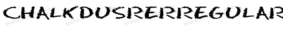 chalkdusrerregular字体转换