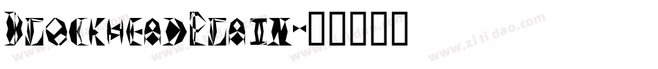 BlockheadPlain字体转换
