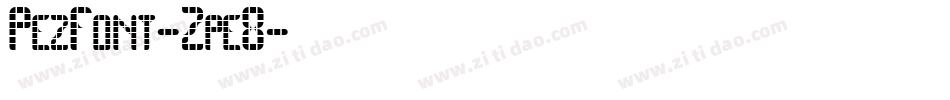 PezFont-Zpe8字体转换