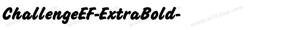 ChallengeEF-ExtraBold字体转换